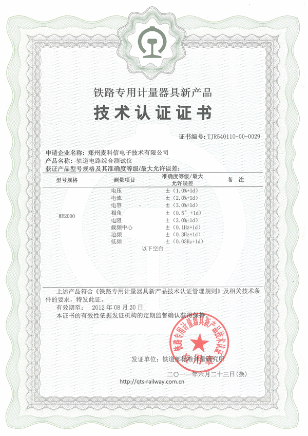 New Product Technology Certification